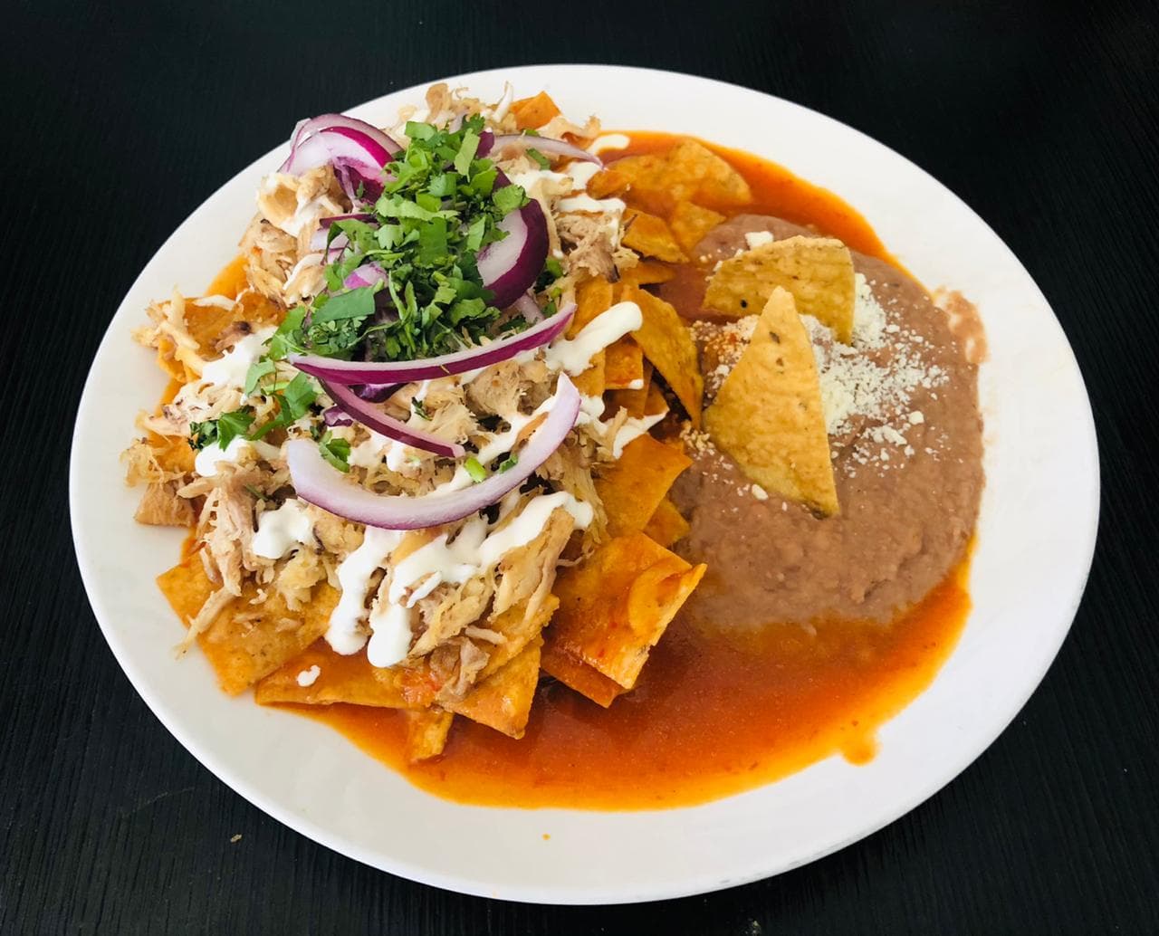 Chilaquiles con Pollo