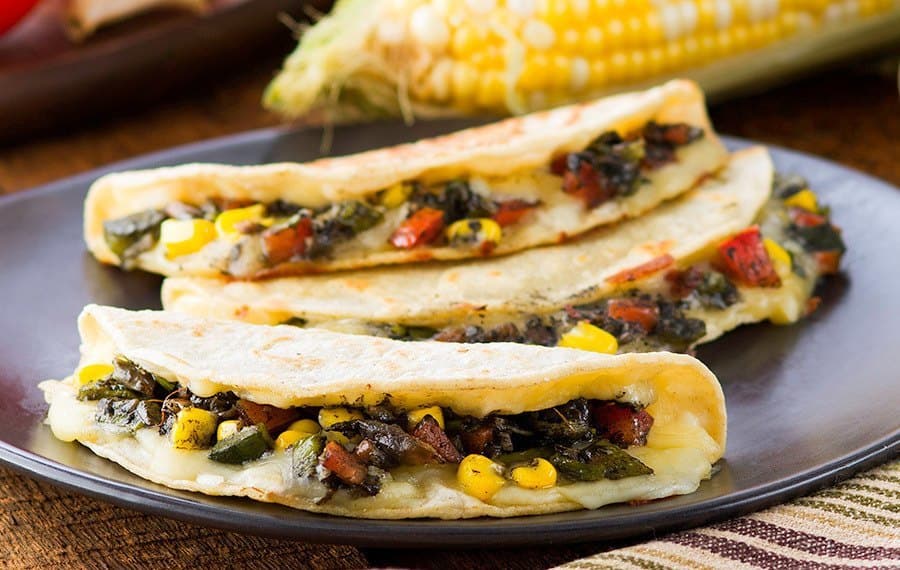 Quesadillas de Huitlacoche a la Mexicana