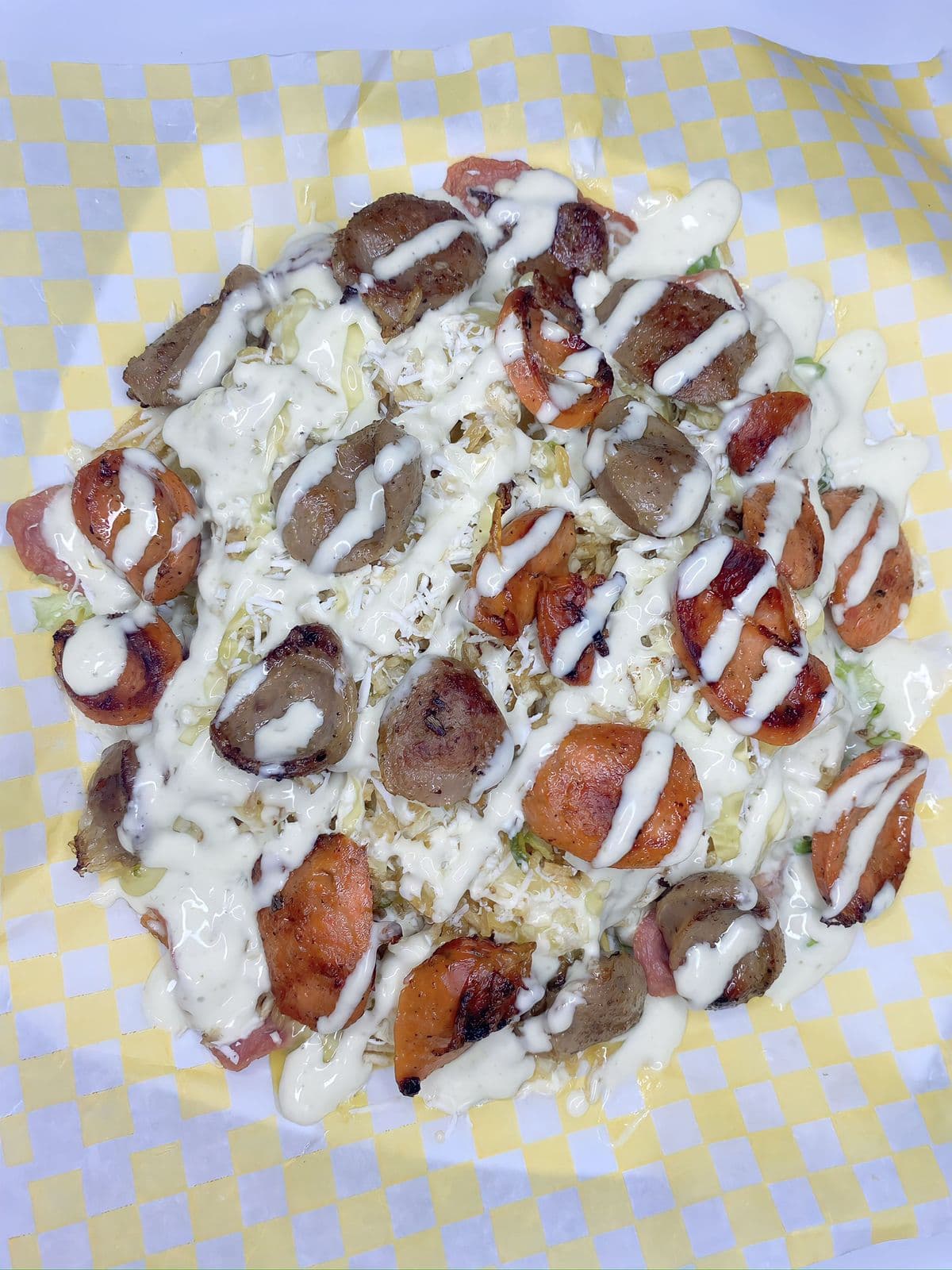 Salchipapa Combinada + Perro Gemelo