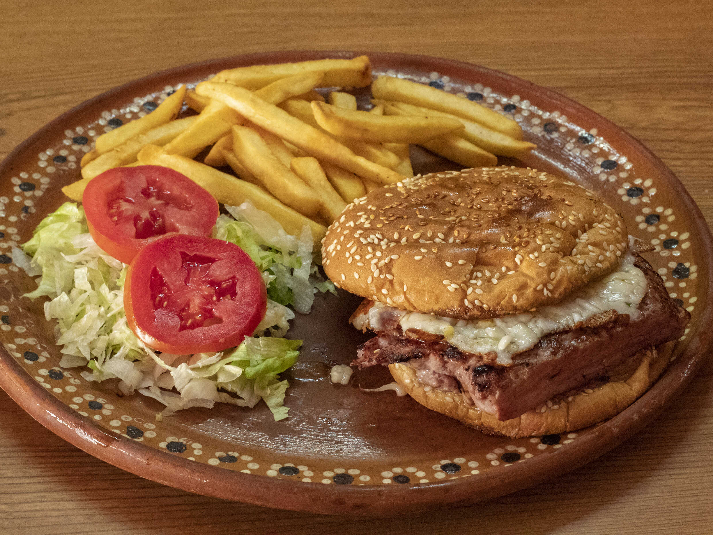 Hamburguesa Arrachera en Trozo