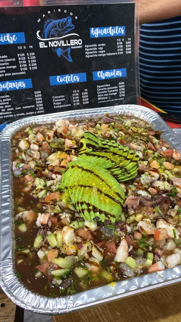 Charola Ceviche de Camarón