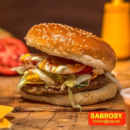 Hamburguesa con Queso Amarillo