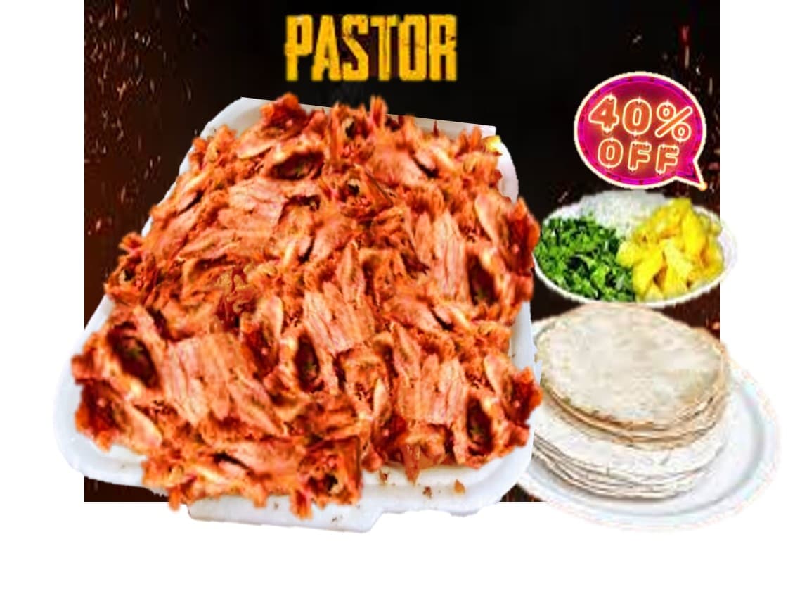 Paquete 1 Kg Pastor + Refresco Familiar Gratis