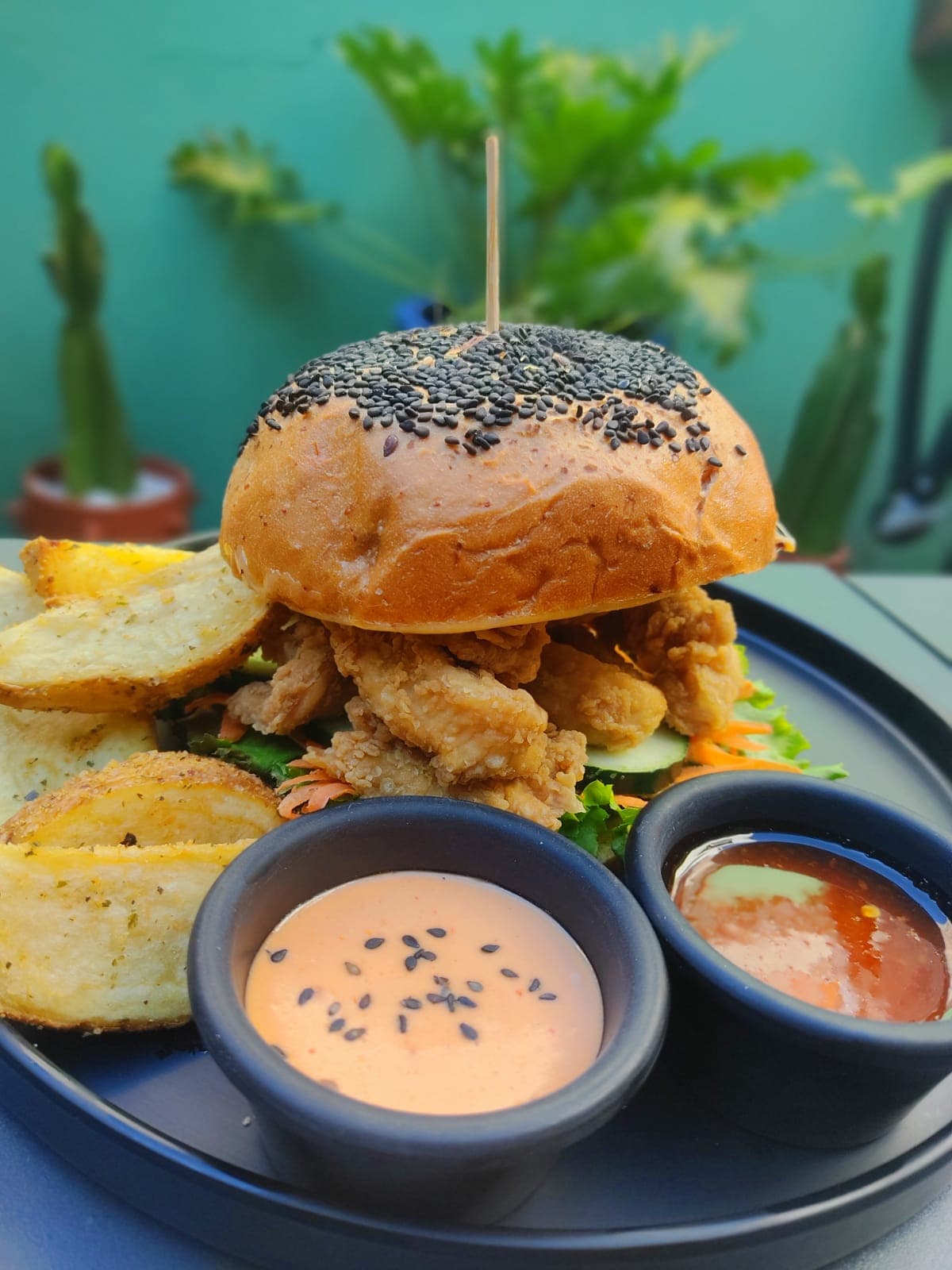Hamburgues thailandesa+papas