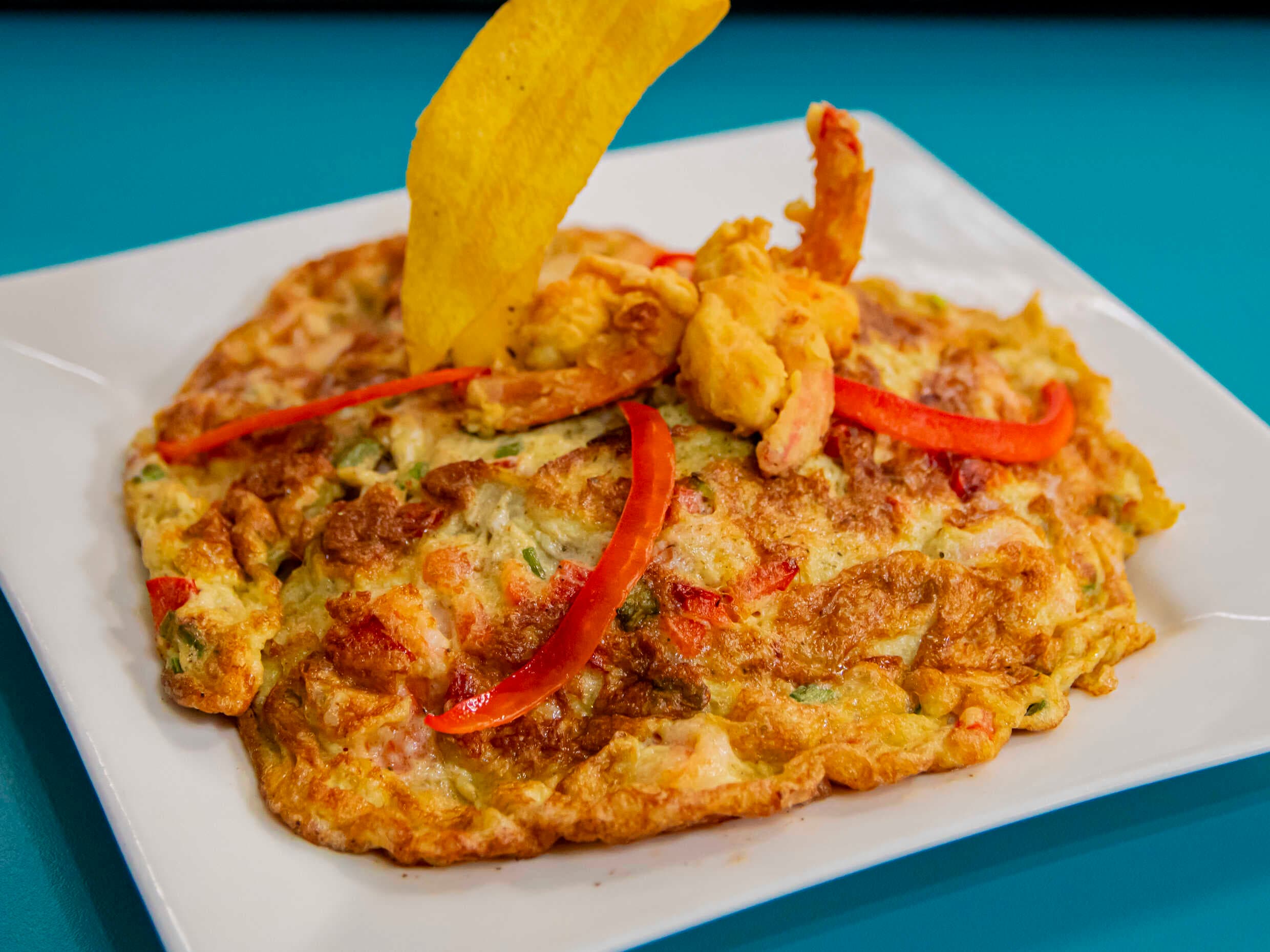 Tortilla de Langostinos