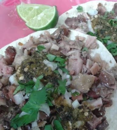 Taco de Revuelto Carnitas/panzita
