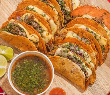 Chaparrón de Tacos (20 Tacos de Birria)