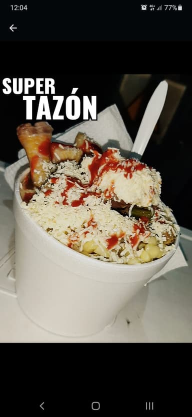 Tazon Triple Esquites Mollejas y Patas Promo Fin