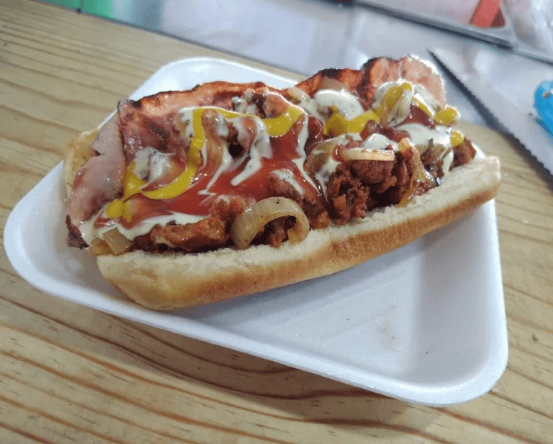 Hot Dog Súper de Carne al Pastor