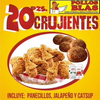 20 Piezas Crujientes