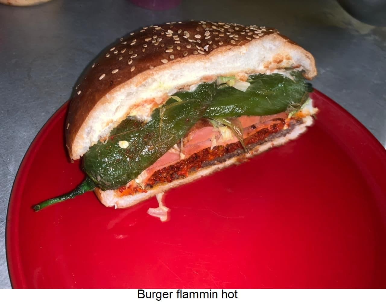 Hamburguesa Flammin Hot