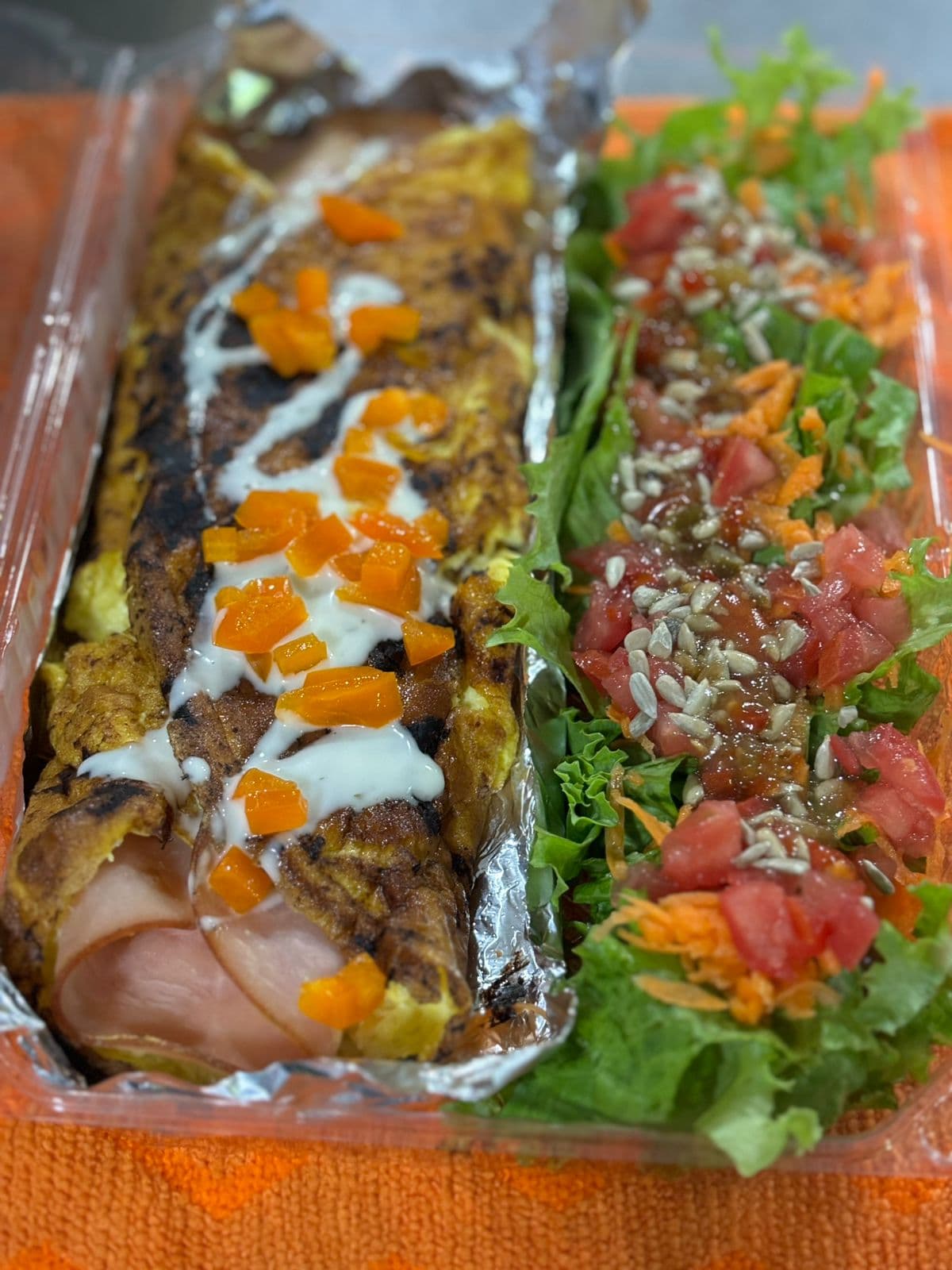 Omelette Jamón con Queso