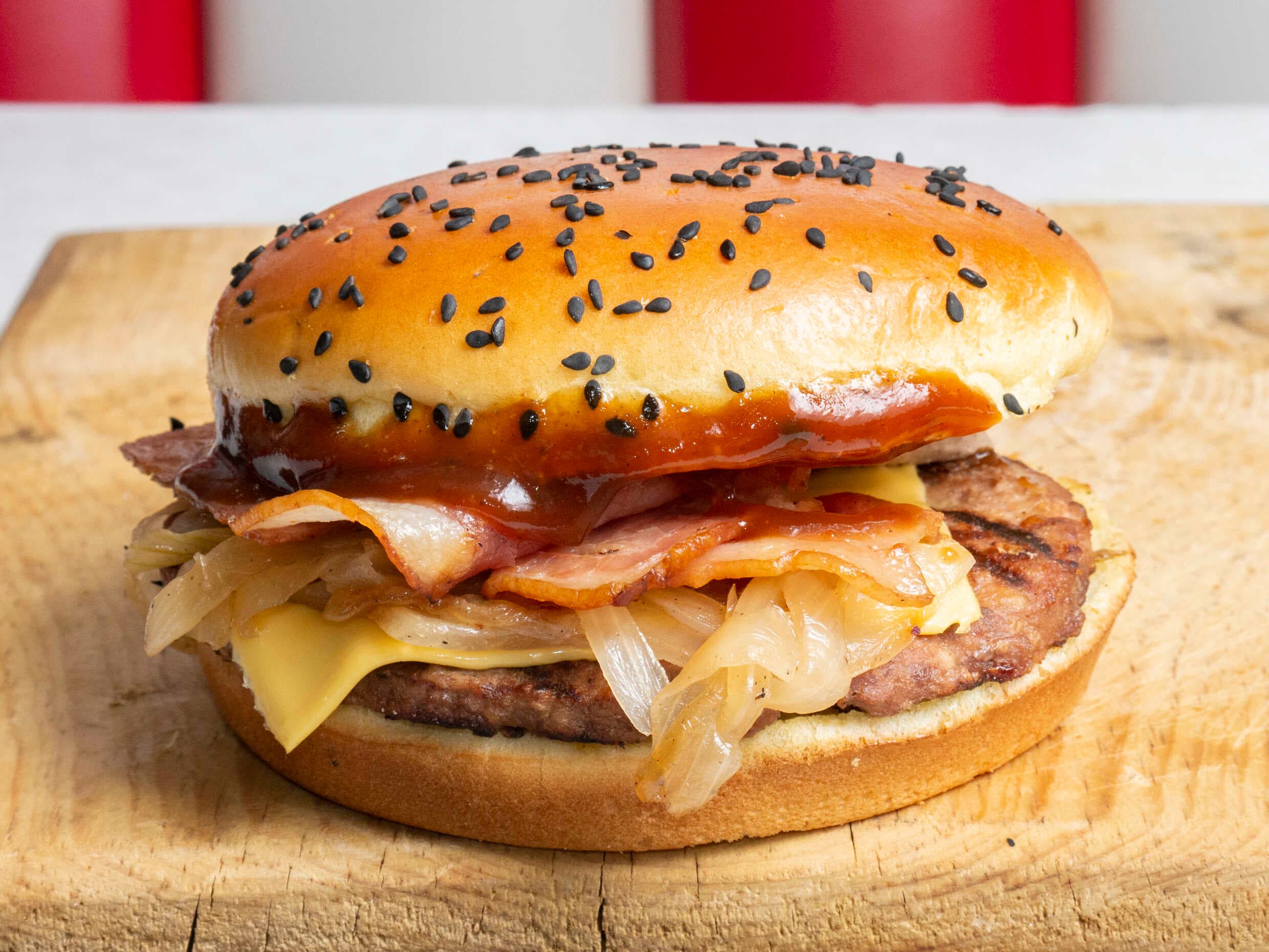 Hamburguesa Bacón BBQ Sencilla