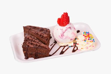 Brownie con Helado