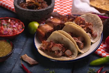 Orden de 4 Tacos de Costilla sin Queso