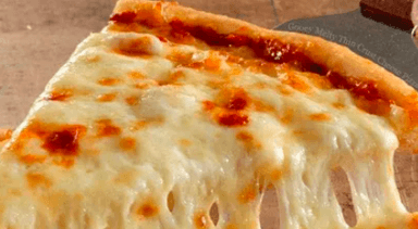 Pizza mediana tres quesos