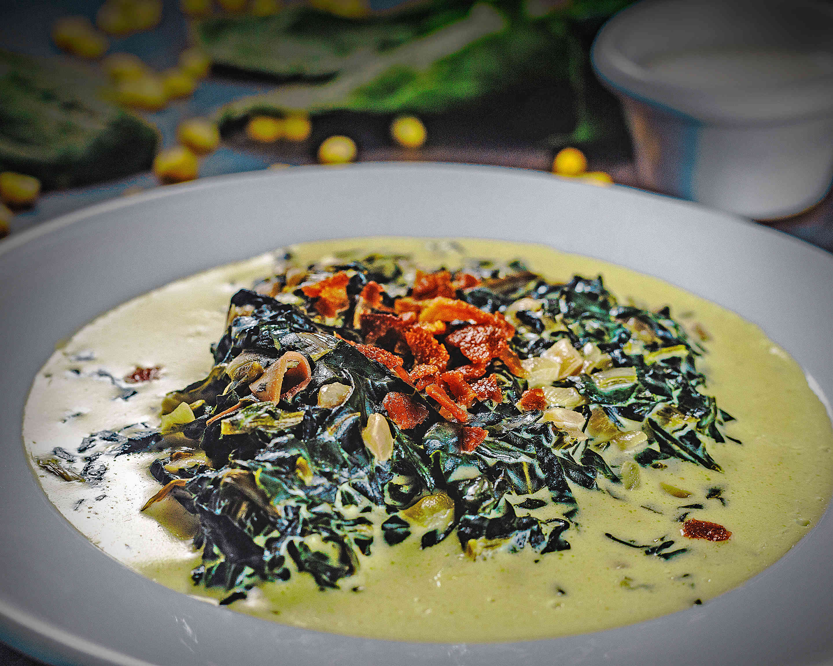 Espinacas con Crema