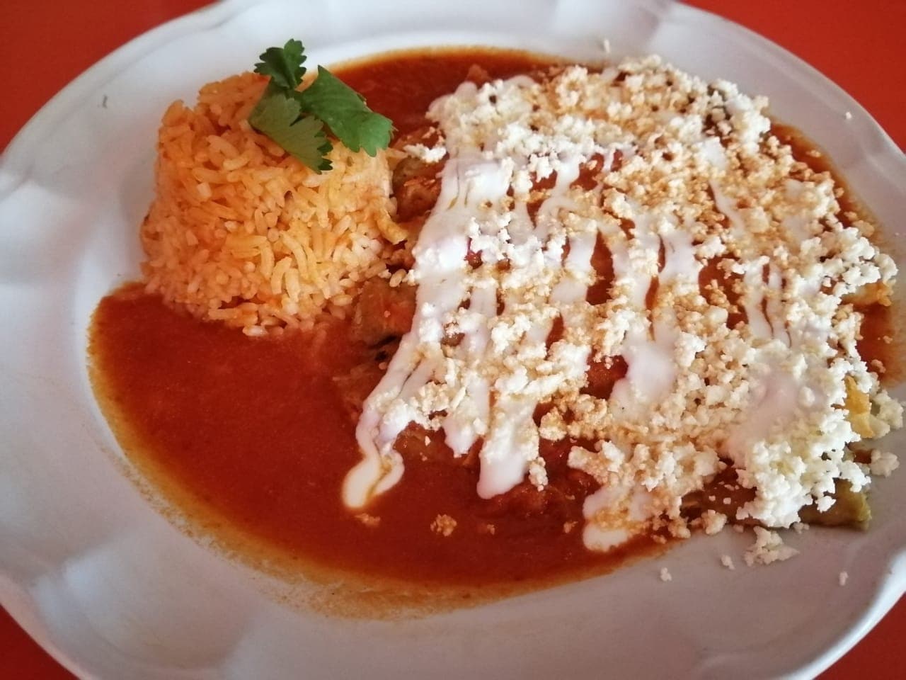 Entomatadas con Pollo