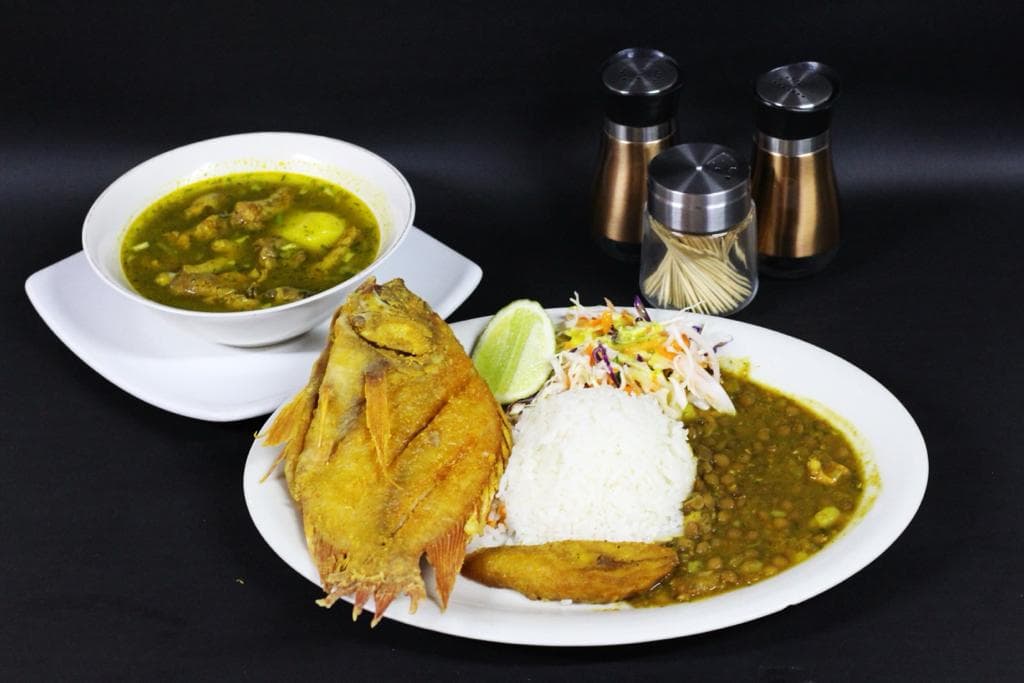 Almuerzo Completo con Tilapia Frita