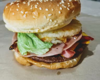 Hamburguesa Hawaiana