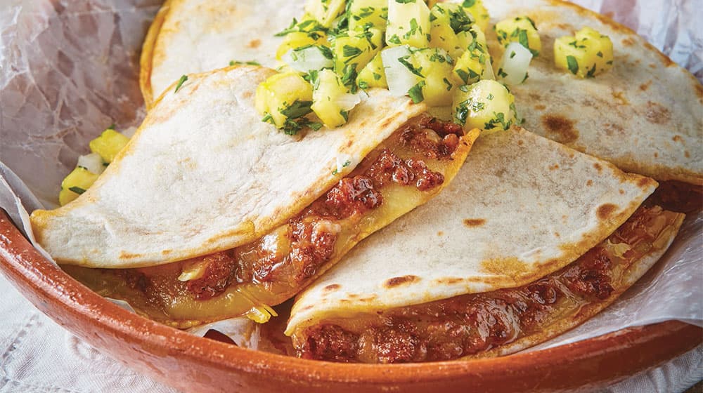 Gringa con Cecina Enchilada
