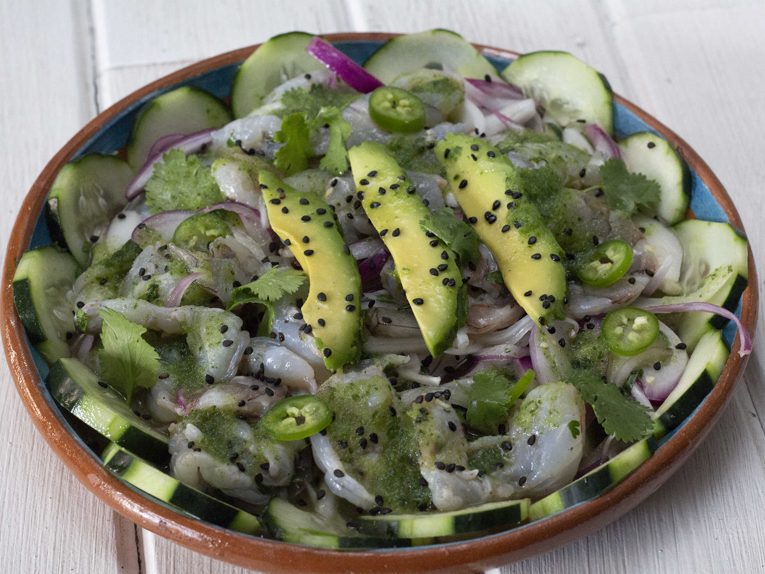 Aguachile de Camarón Mediano.