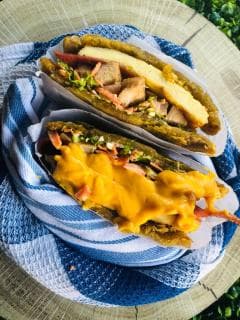 Patacón de Pollo Ahumado