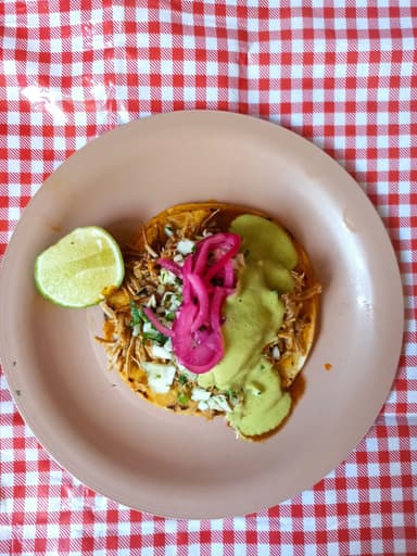 Taco seco de cochinita