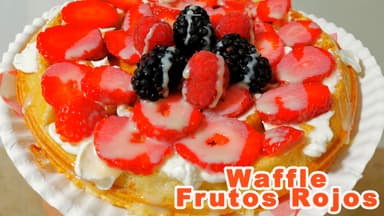 Waffle Frutos Rojos