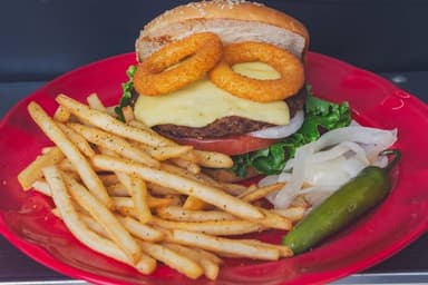 Combo Hamburguesa de Aros (Ala Burguer) con Papas
