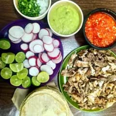 1/2 de carne asada