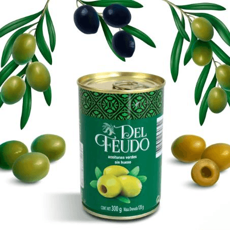 Aceitunas Verdes sin Hueso del Feudo 300 grs