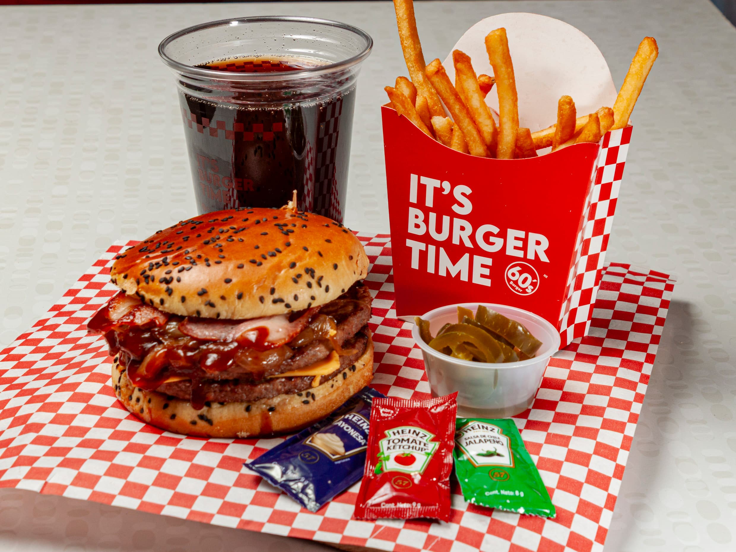 Combo Hamburguesa Bacón BBQ Doble