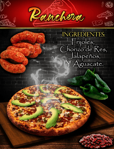 1 Pizza Familiar  Ranchera