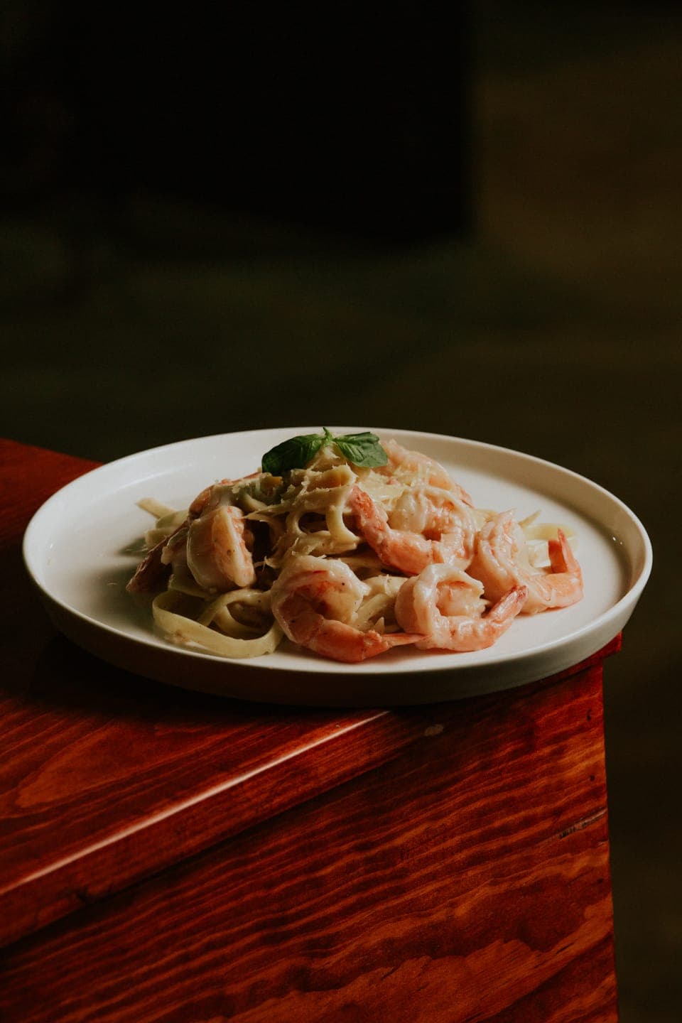 Pasta Alfredo Camarón