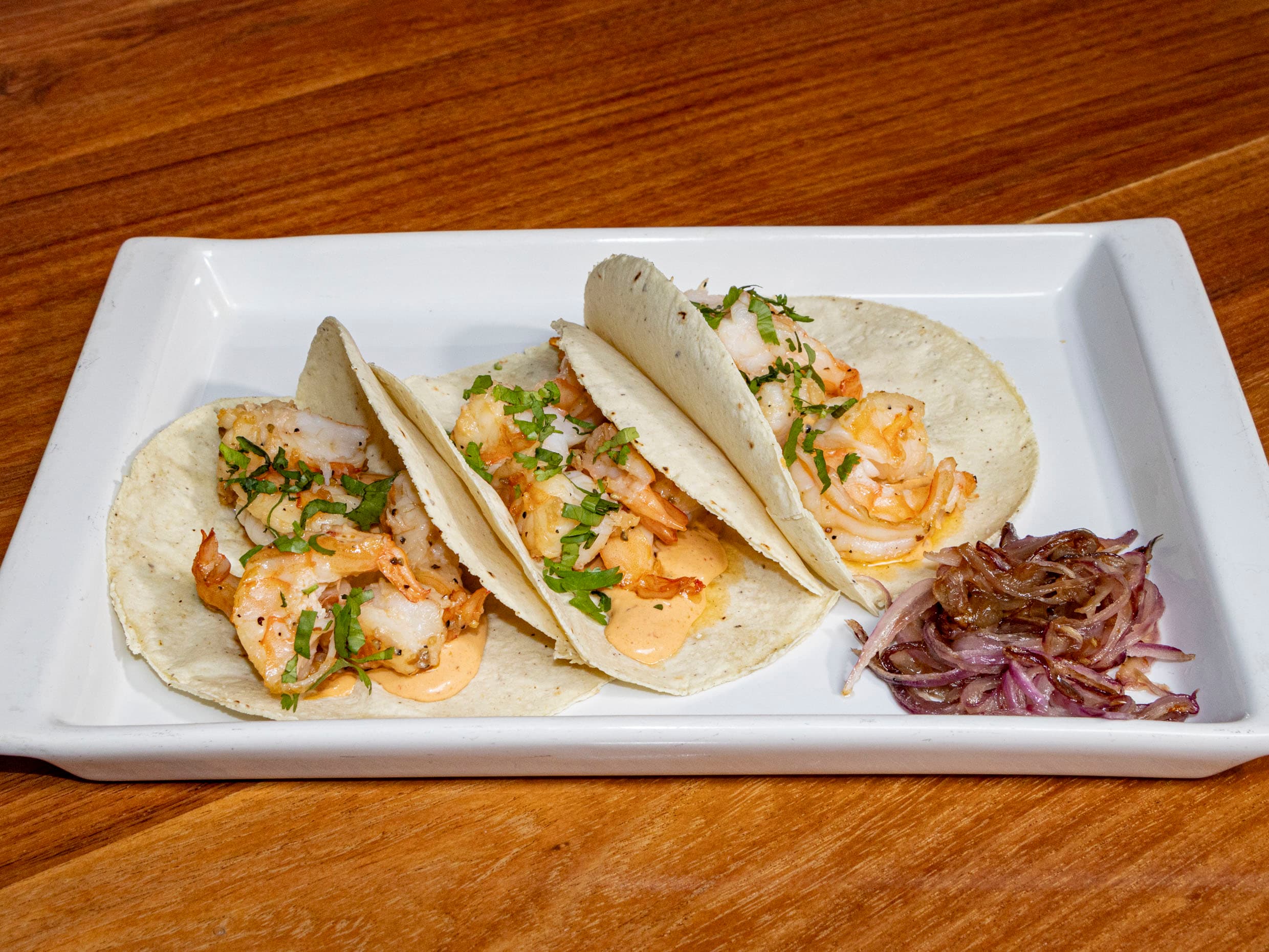 Tacos de camarón