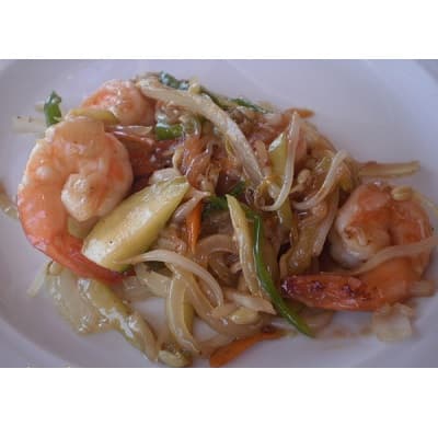 Chop Suey Verduras con Langostinos