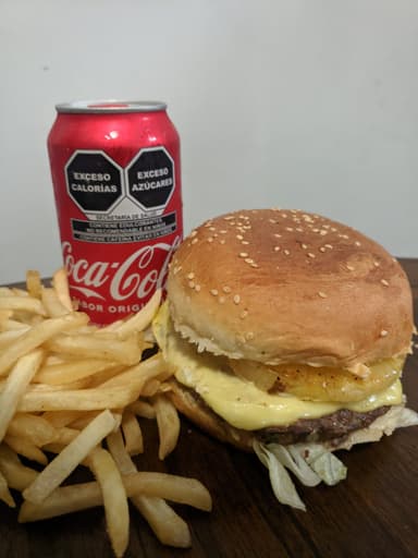 Combo-Hamburguesa Hawaiana