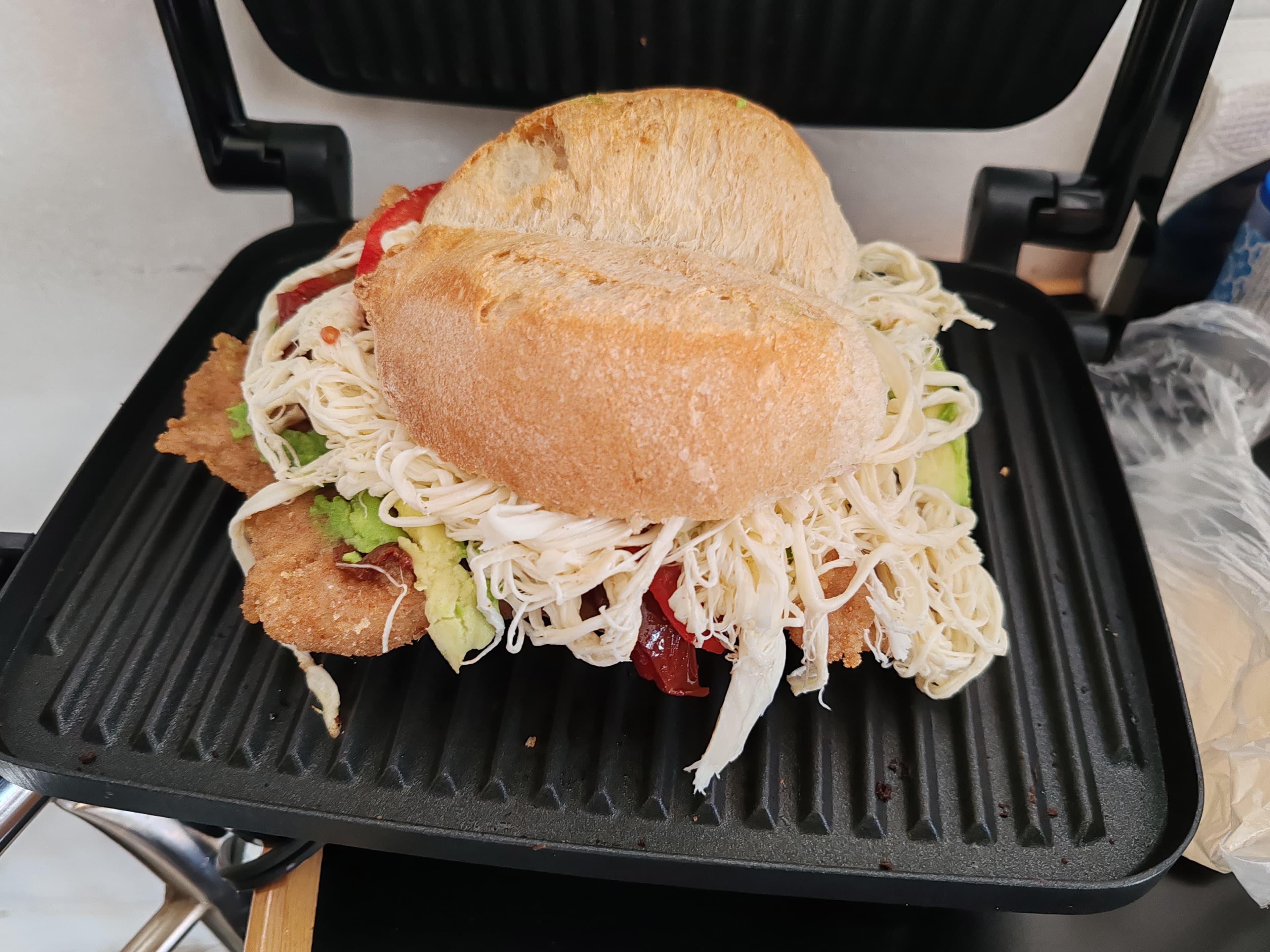 Telera Jumbo de Milanesa de Pollo