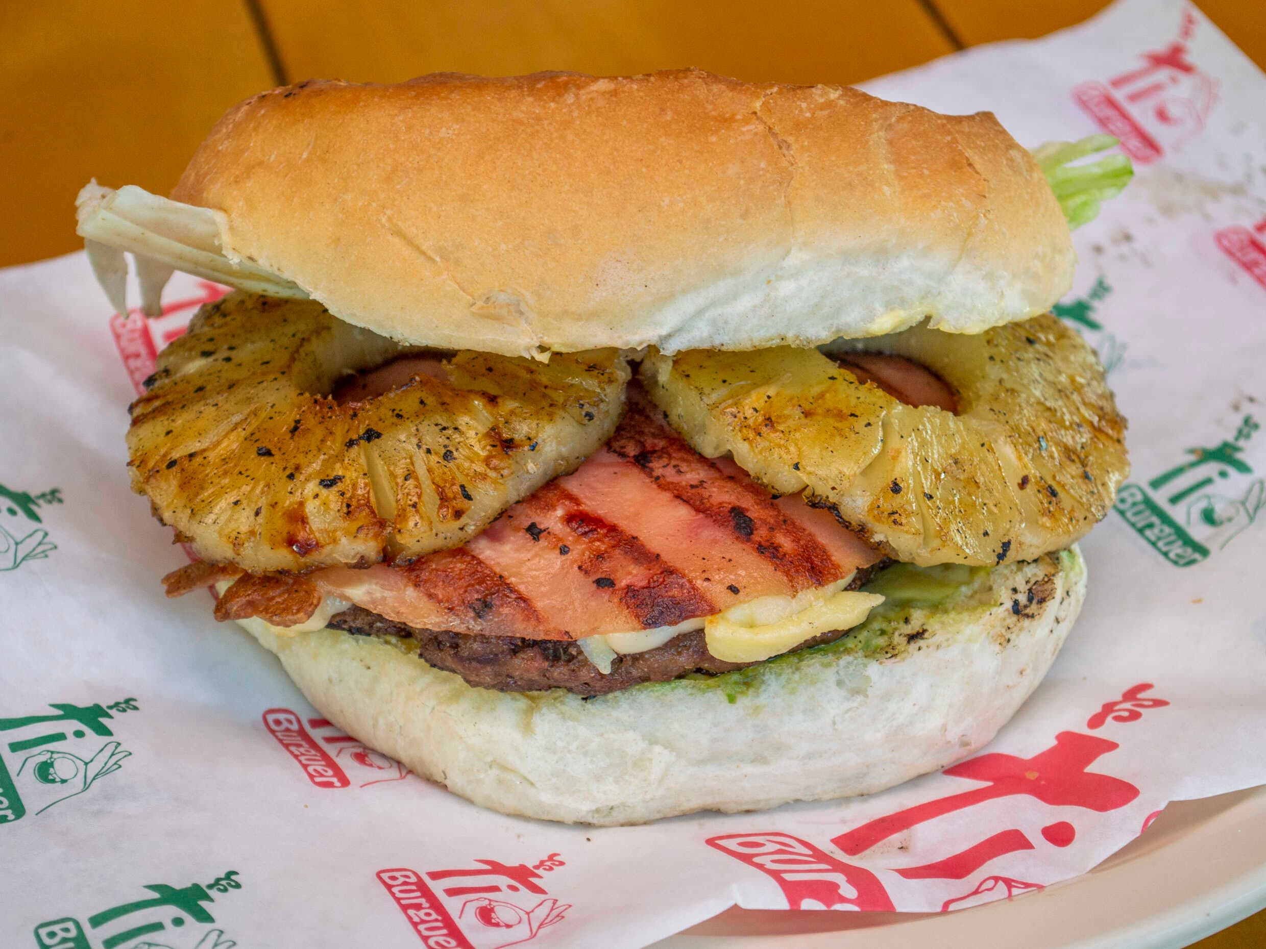 Hamburguesa Hawaiana + Papa Especial