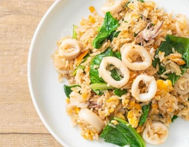 Arroz Frito con Calamar
