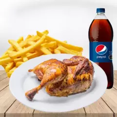 2 Cuartos De Pollo + Pepsi 1,5 Lt