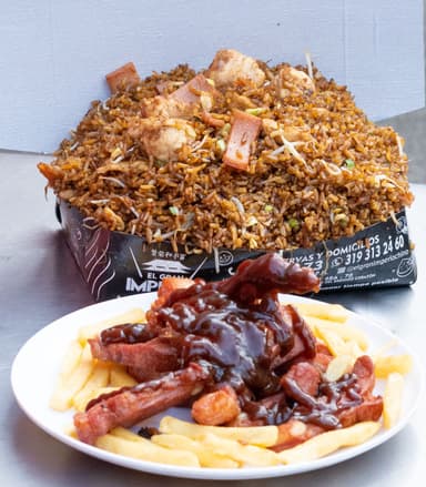 Combo Arroz Chino 250grs de costilla a la BBQ