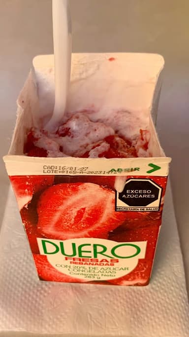 Fresas con Crema Duero