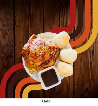 Un Pollo Entero Rostizado