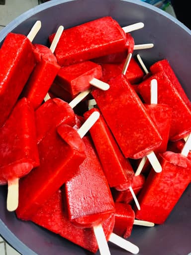 Paleta De Hielo Sabor Fresa Natural