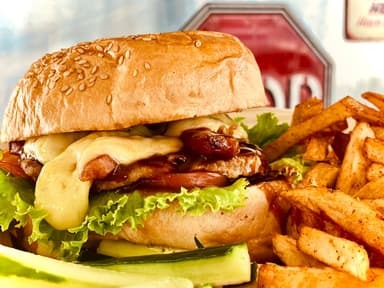 BBQ Burger con Queso