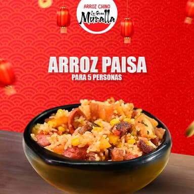 Arroz Paisa 5 Personas