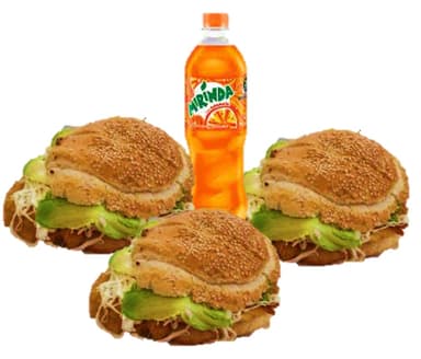 Combo: 3 Cemitas + 1 Refresco 🔝🔥