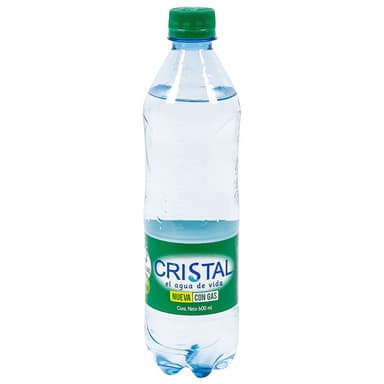 Agua cristal con gas 600ml